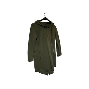 Roma Concept Hooded Longline Dress Green Women’s Medium